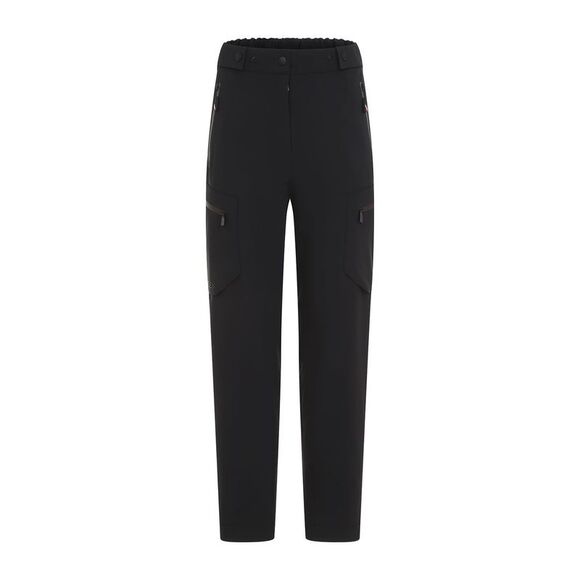 Elegant Stretch Polyamide Trousers in Black - Picture 1 of 4